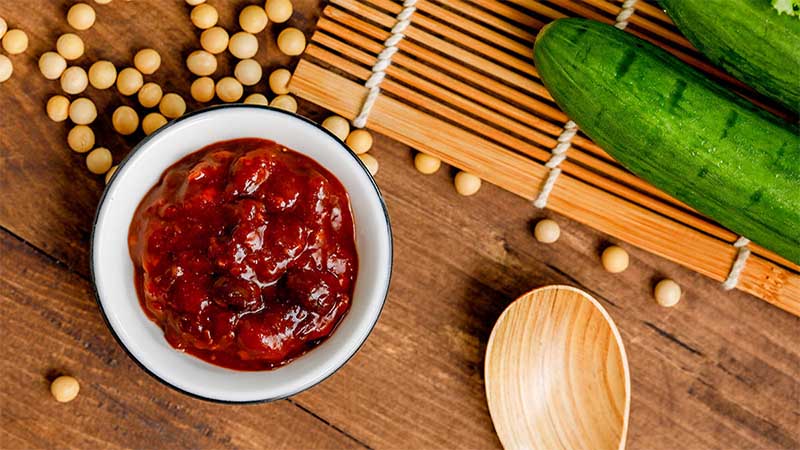 葱伴侣椒麻黄豆酱