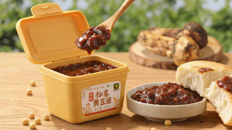 禾然有机松茸黄豆酱