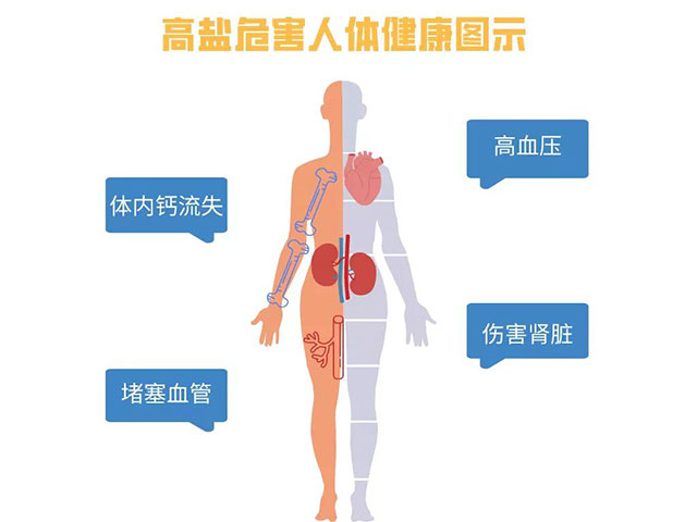 （摄入食盐过量易造成健康隐患）